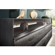 SIDEBOARD  in 190/80/44 cm  - Anthrazit/Schwarz, Design, Glas/Holz (190/80/44cm) - Johann Jakob