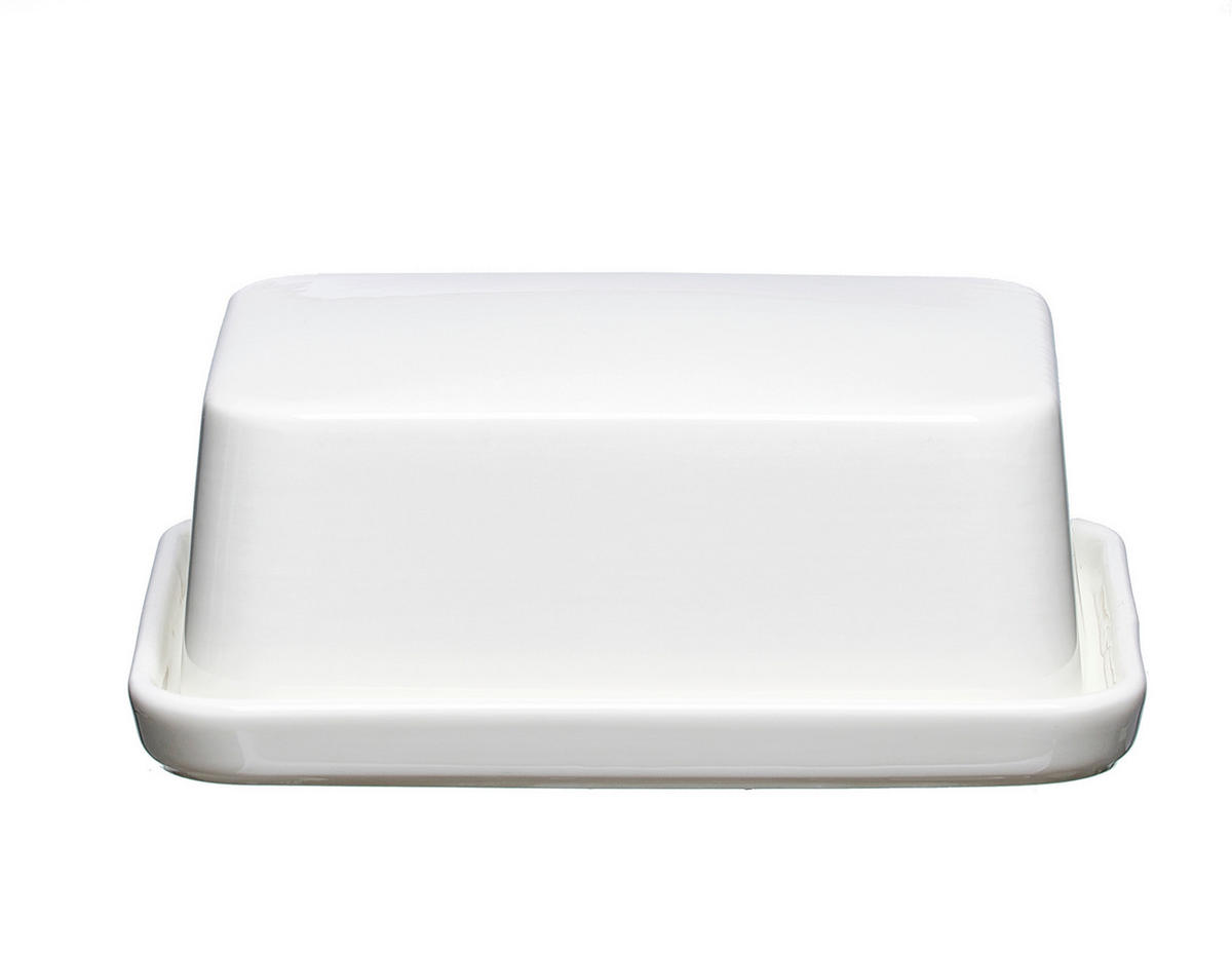 BUTTERDOSE Keramik Skagen  - Weiß, KONVENTIONELL, Keramik (16/12/6,5cm) - Ritzenhoff Breker