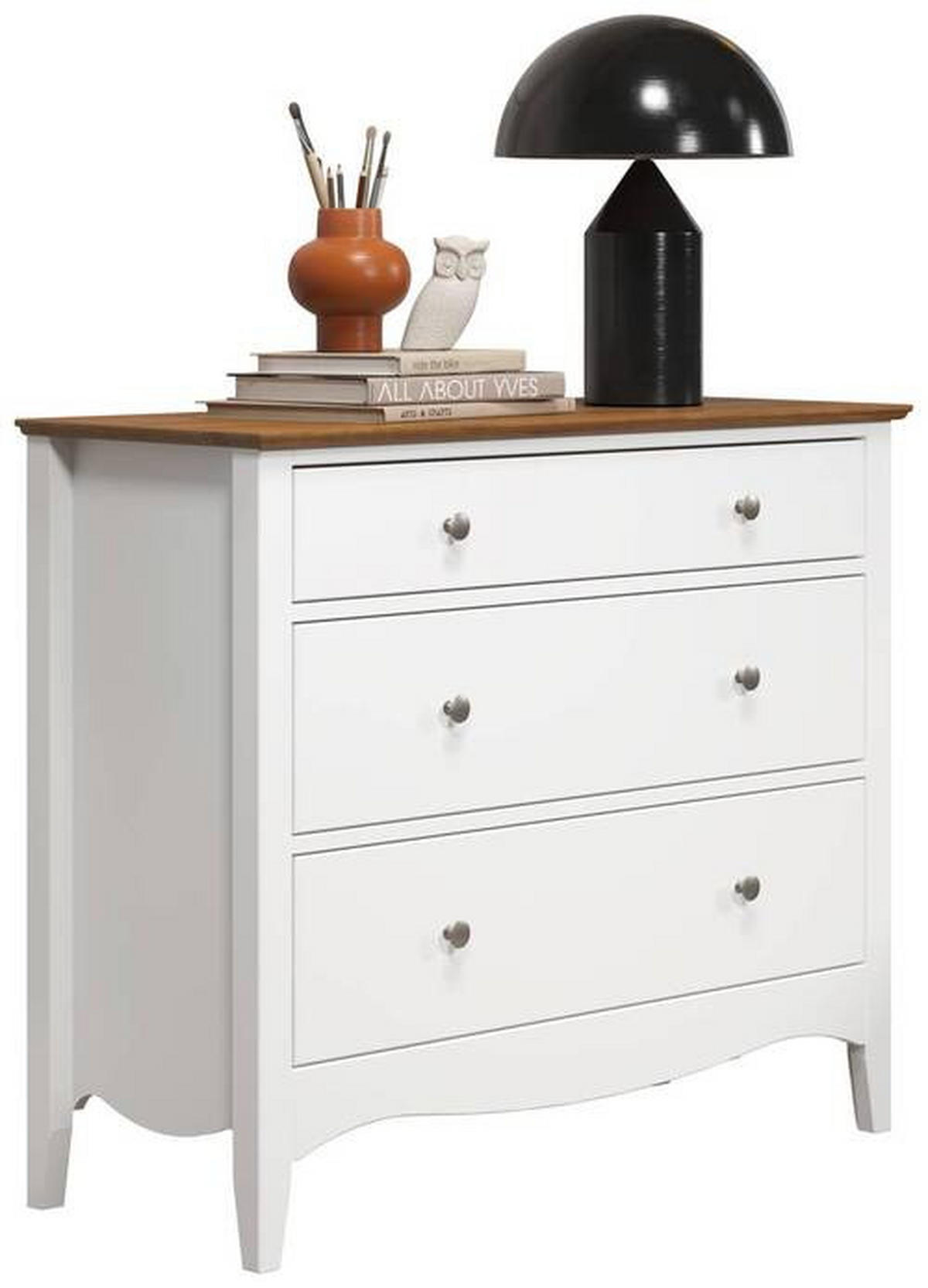 KOMMODE  in 100/86/42 cm  - Dunkelbraun/Silberfarben, LIFESTYLE, Holz/Holzwerkstoff (100/86/42cm)