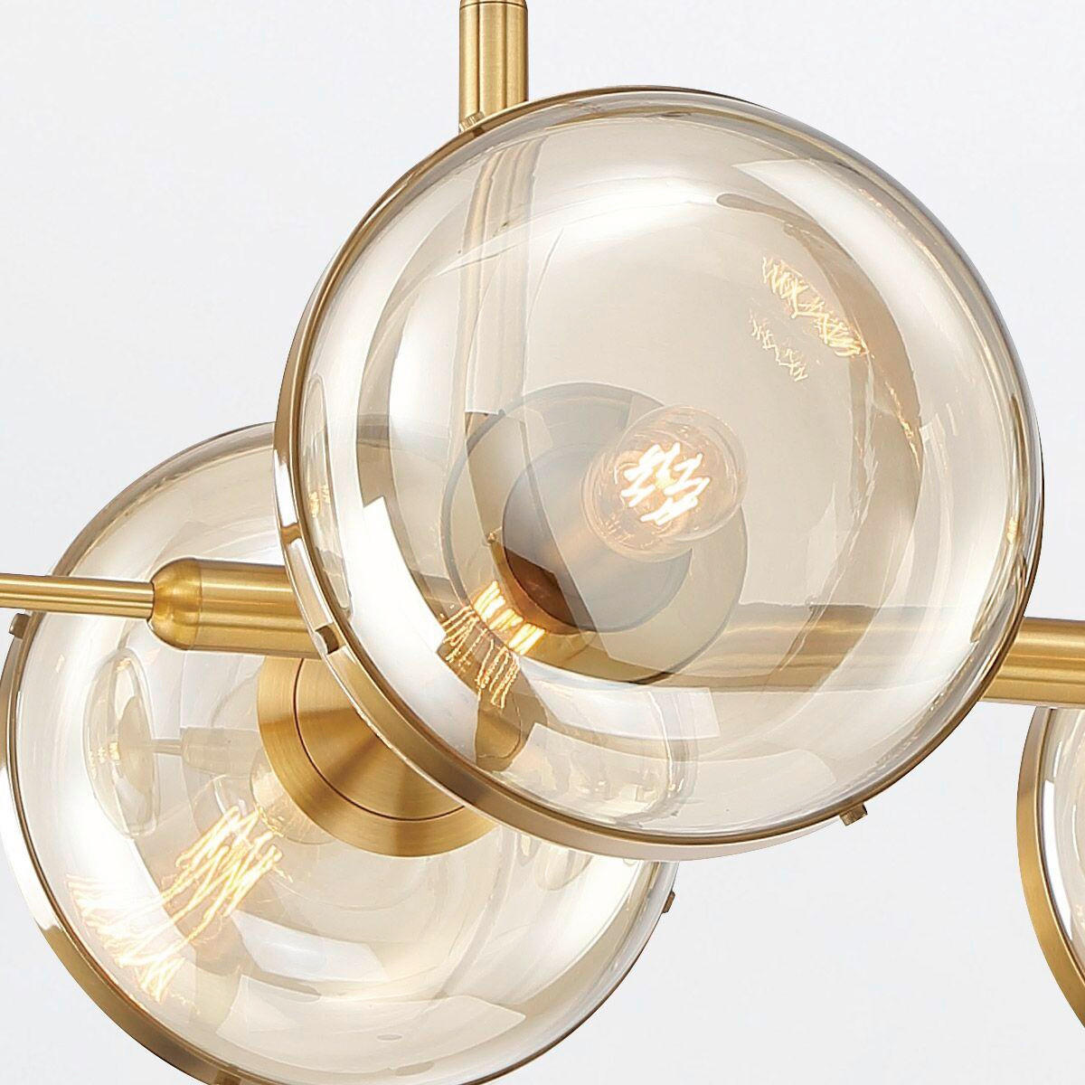 PENDELLEUCHTE  - Messingfarben, KONVENTIONELL, Glas/Metall (44/110,5/53,3cm) - Elstead Lighting