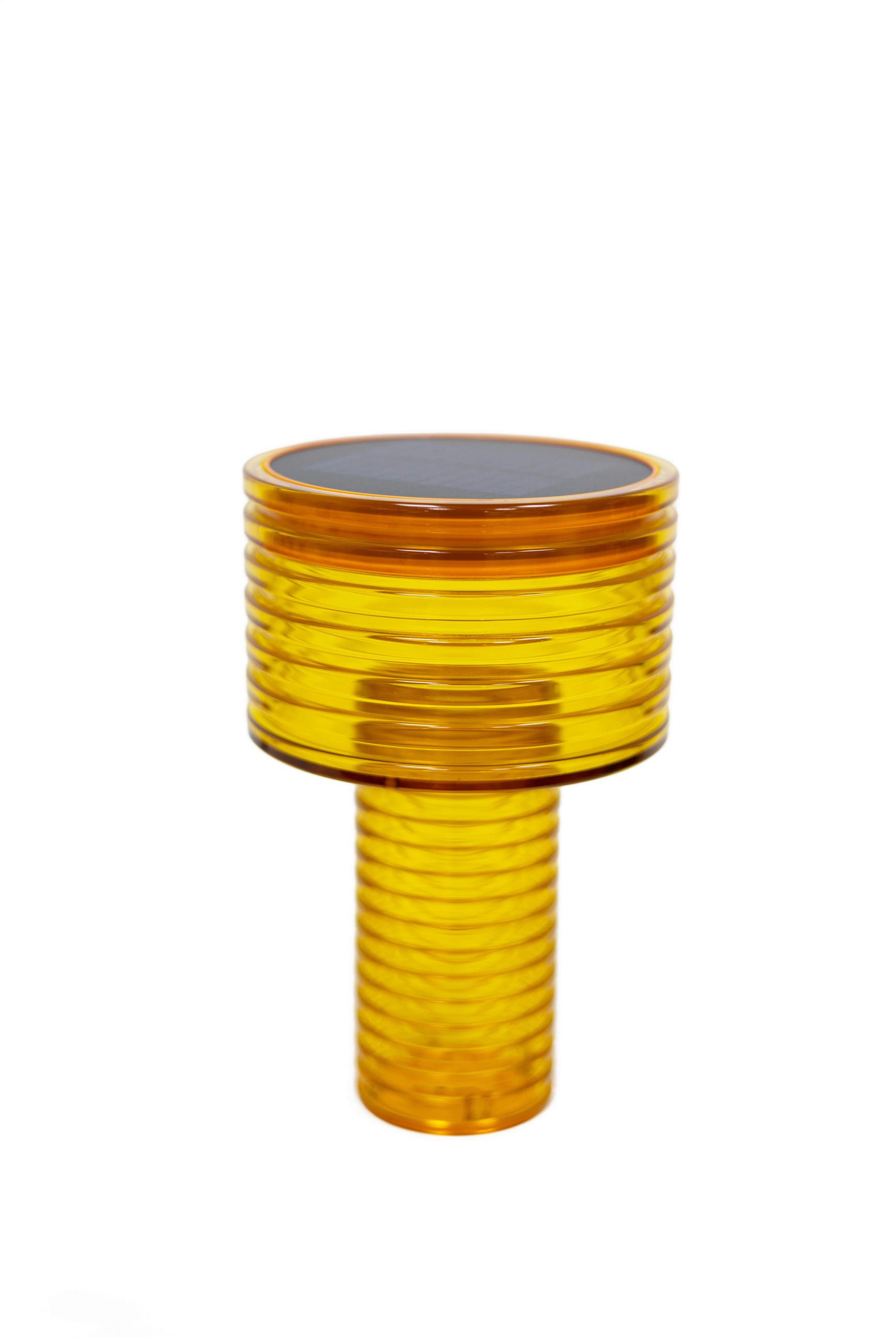 AKKU-TISCHLEUCHTE Ambar 16/25 cm  - Orange, Design, Kunststoff (16/25cm) - New Garden