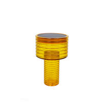 AKKU-TISCHLEUCHTE Ambar 16/25 cm   - Orange, MODERN, Kunststoff (16/25cm) - New Garden