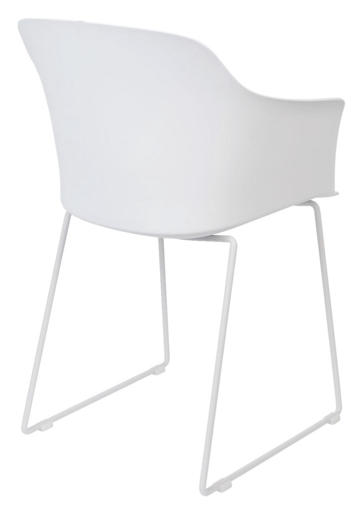 ARMLEHNSTUHL  in softmatt  - Weiß, Trend, Kunststoff/Metall (58/81,5/54cm) - Livetastic