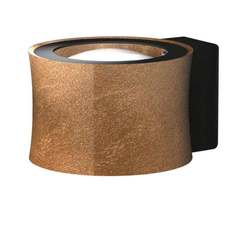 LED-WANDLEUCHTE 12/8/16 cm   - Goldfarben/Braun, Design, Metall (12/8/16cm) - Bankamp