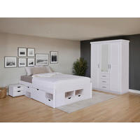 EINZELZIMMER Weiß  - Naturfarben/Weiß, MODERN, Holz - MID.YOU