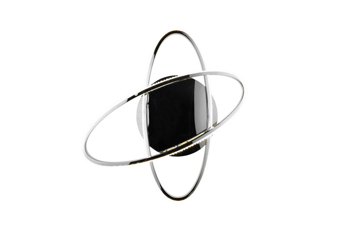 LED-DECKENLEUCHTE Lane 58/9 cm   - Chromfarben, KONVENTIONELL, Metall (58/9cm)