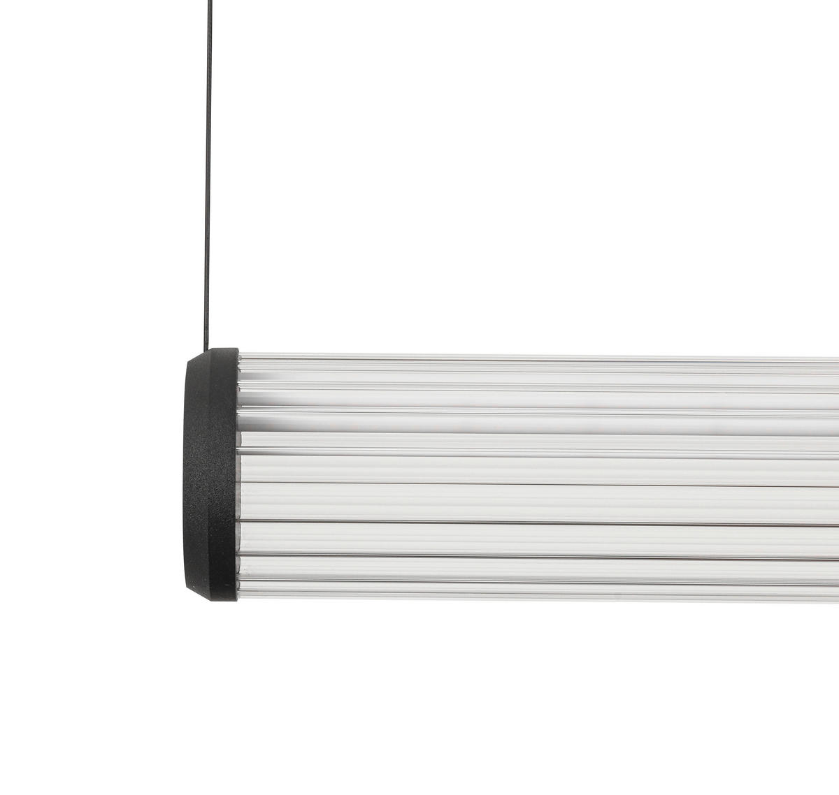 ZÁVESNÉ LED SVIETIDLO, 103/10/164 cm  - priehľadné/čierna, Design, kov/sklo (103/10/164cm) - Dieter Knoll