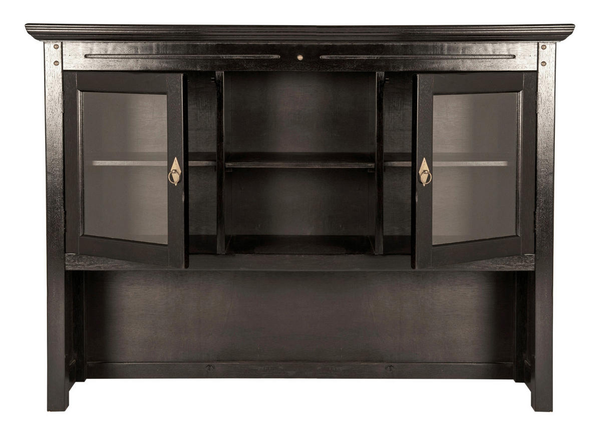 BUFFETAUFSATZ 148/110/34 cm  in  - Schwarzbraun/Messingfarben, Design, Holz/Metall (148/110/34cm) - MID.YOU