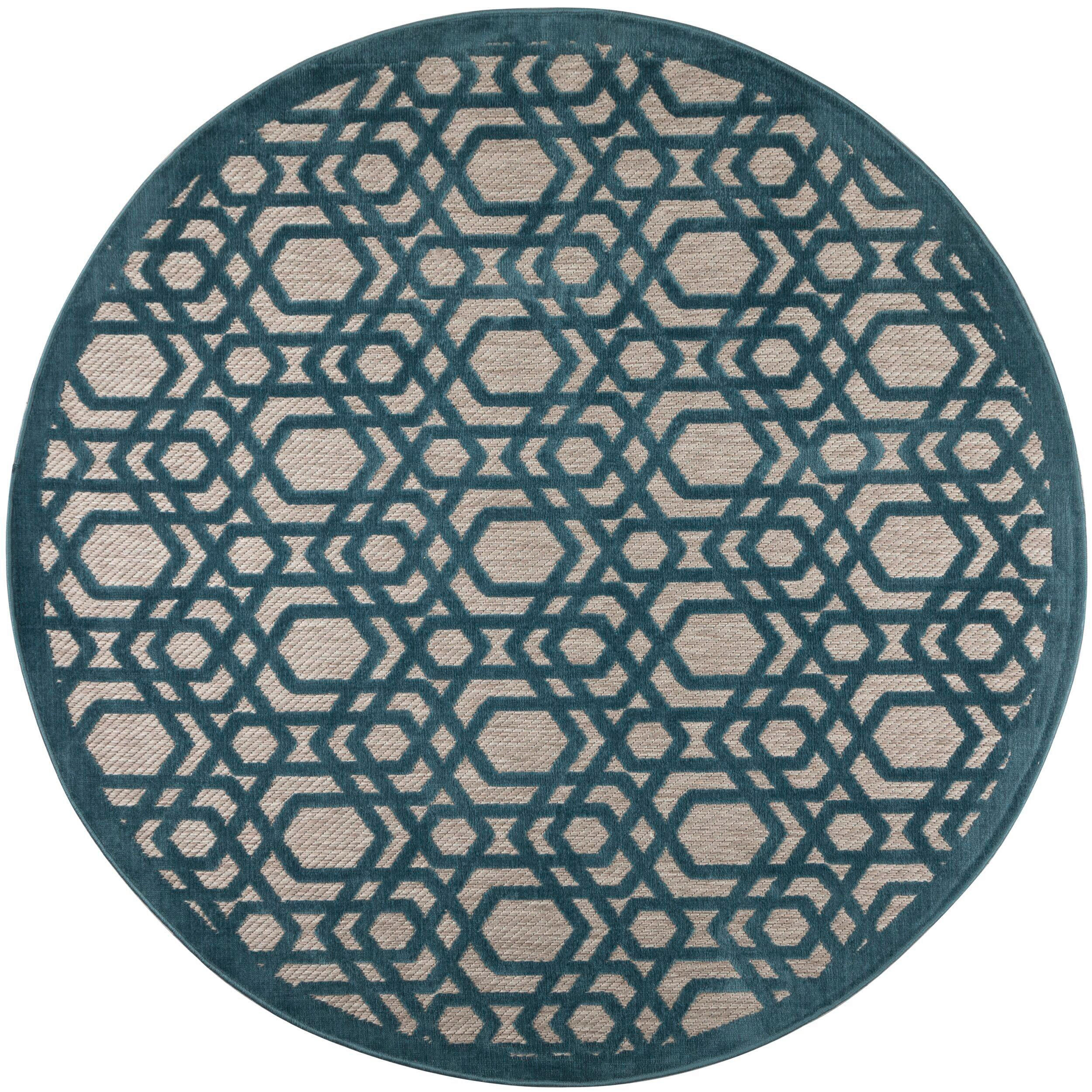 E-shop Flair Rugs VONKAJŠÍ KOBEREC, 160/160 cm modrá