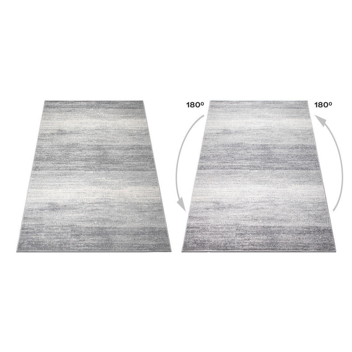 WEBTEPPICH 60/110 cm Mercur Grau  - Grau, Design, Kunststoff/Textil (60/110cm) - Novel