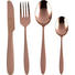 BESTECKSET 16-teilig Edelstahl - Kupferfarben, Trend, Metall BESTECKSET 16-teilig Edelstahl - Kupferfarben, Trend, Metall
