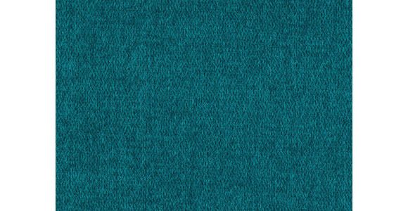 ECKSOFA in Chenille, Mikrofaser Petrol 157/299 cm - Petrol/Schwarz, Design, Textil/Metall (157/299cm) - Dieter Knoll