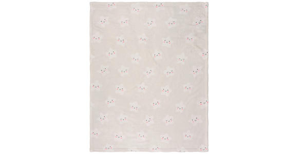 SCHMUSEDECKE FLAUSCHI STERN 75/100 cm - Creme, Basics, Textil (75/100cm) - My Baby Lou