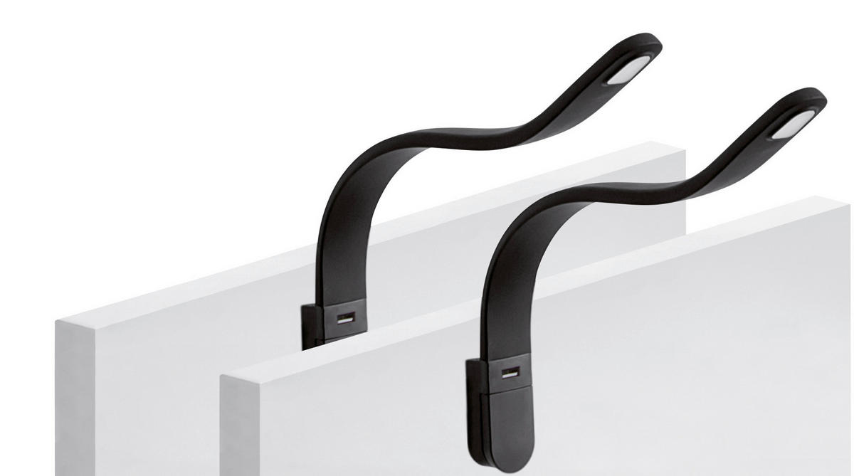 LESELEUCHTE - Schwarz, Kunststoff (38,6/1,2/3,5cm) - Ti'me