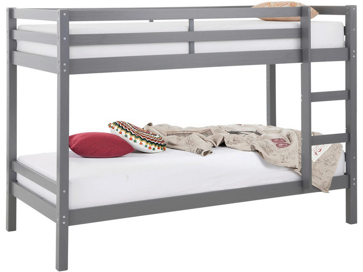 ETAGENBETT 90/200 cm Grau  - Grau, MODERN, Holz (90/200cm) - MID.YOU