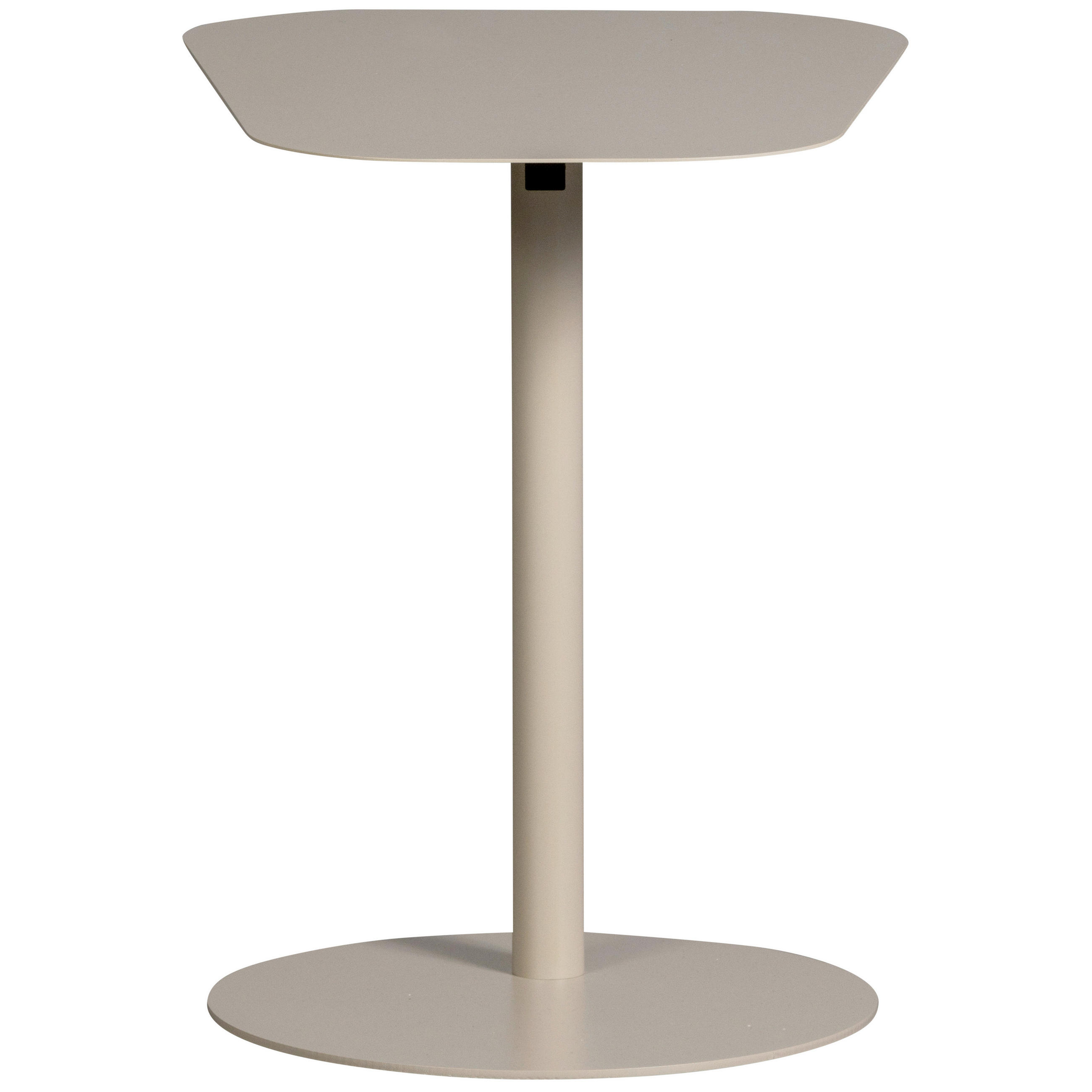 BEISTELLTISCH 50/38/50 cm Hellgrau Freiform  - Hellgrau, Design, Metall (50/38/50cm) - Livetastic