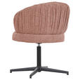 STUHL - Schwarz/Rosa, Design, Textil/Metall (63/82/65cm) - Novel