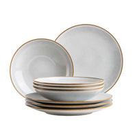 TAFELSERVICE SMOKY'S 8-teilig  - Weiß, Basics, Keramik - Mäser