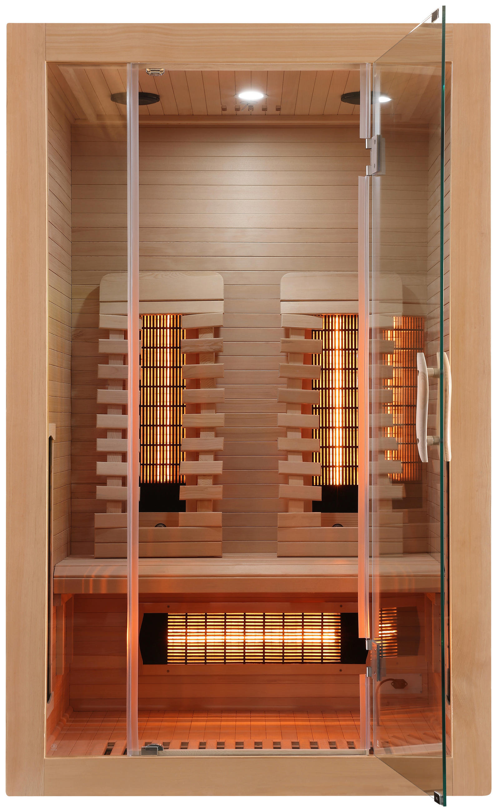 INFRAROTKABINE MALMÖ HEMLOCK für 2 Personen Malmö Hemlock  - Naturfarben, Basics, Holz (120/190/105cm)