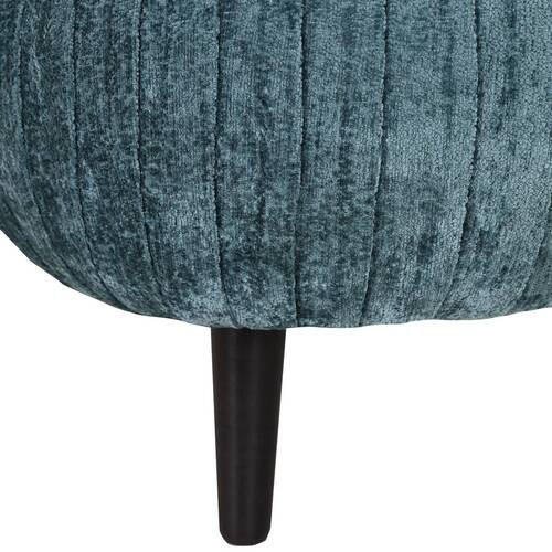 ECKSOFA in Chenille Türkis 200/265 cm - Türkis/Schwarz, Design, Holz/Textil (200/265cm) - Landscape