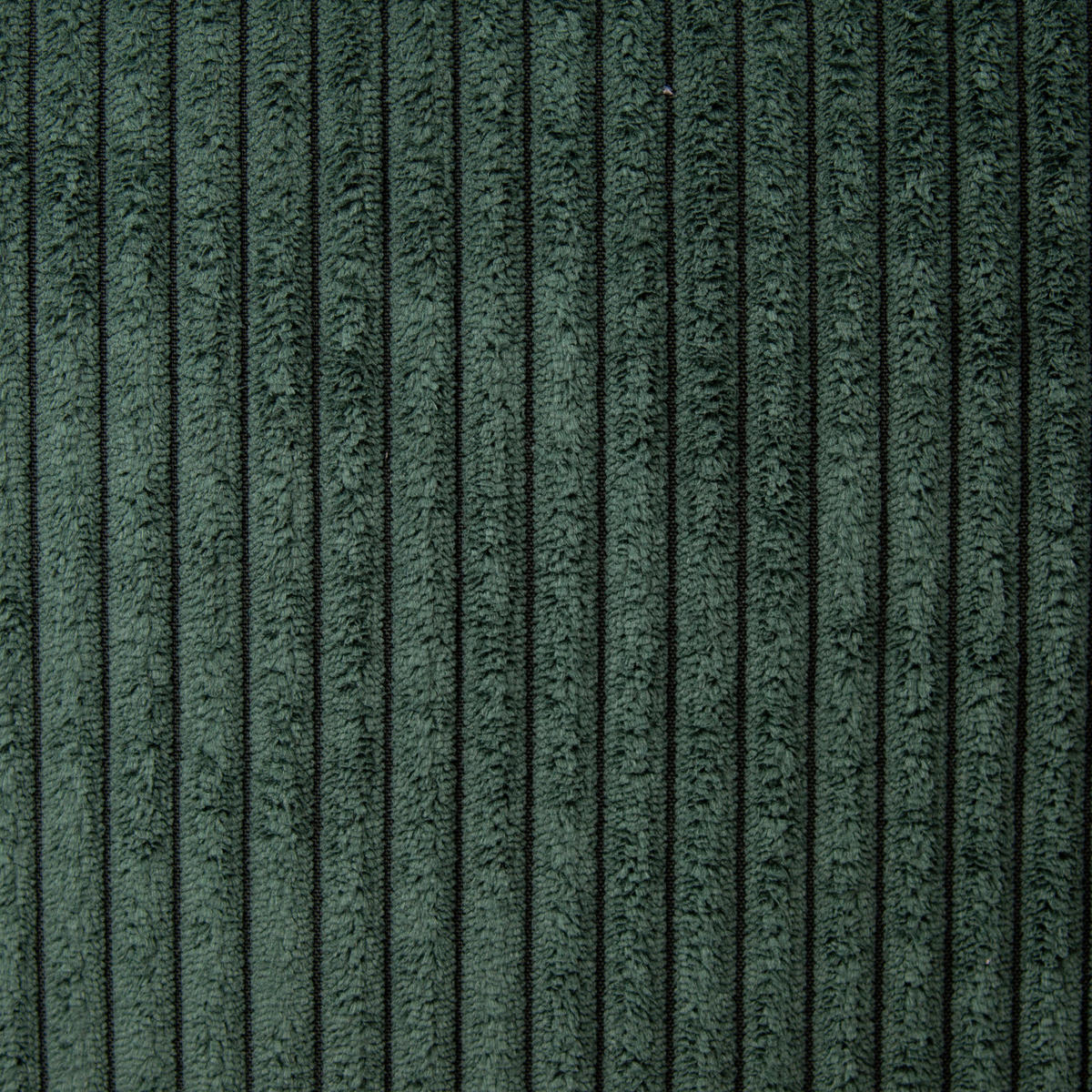 ECKSOFA in Cord Dunkelgrün  - Dunkelgrün/Schwarz, Modern, Holz/Textil (246/177cm) - MID.YOU