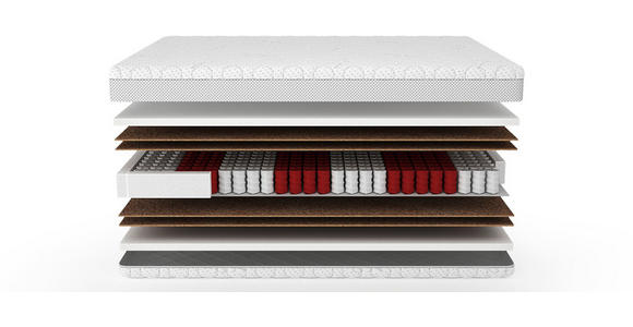 TASCHENFEDERKERNMATRATZE 80/200 cm Höhe ca. 24 cm  - Weiß, Basics, Textil (80/200cm) - Xora