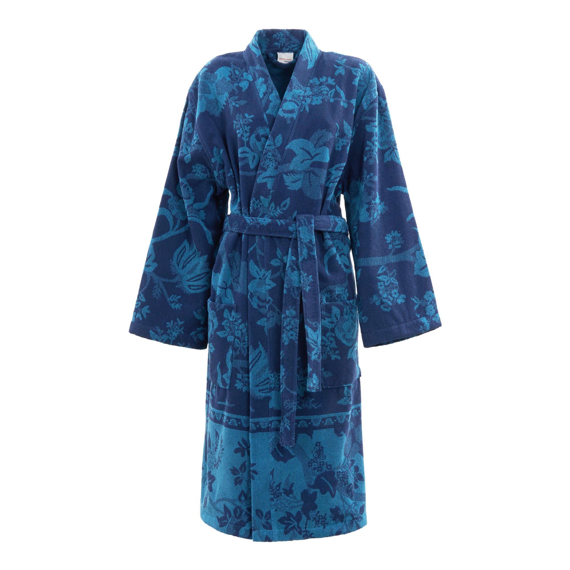 BADEMANTEL Genova  - Blau, Basics, Textil (Lnull) - Bassetti