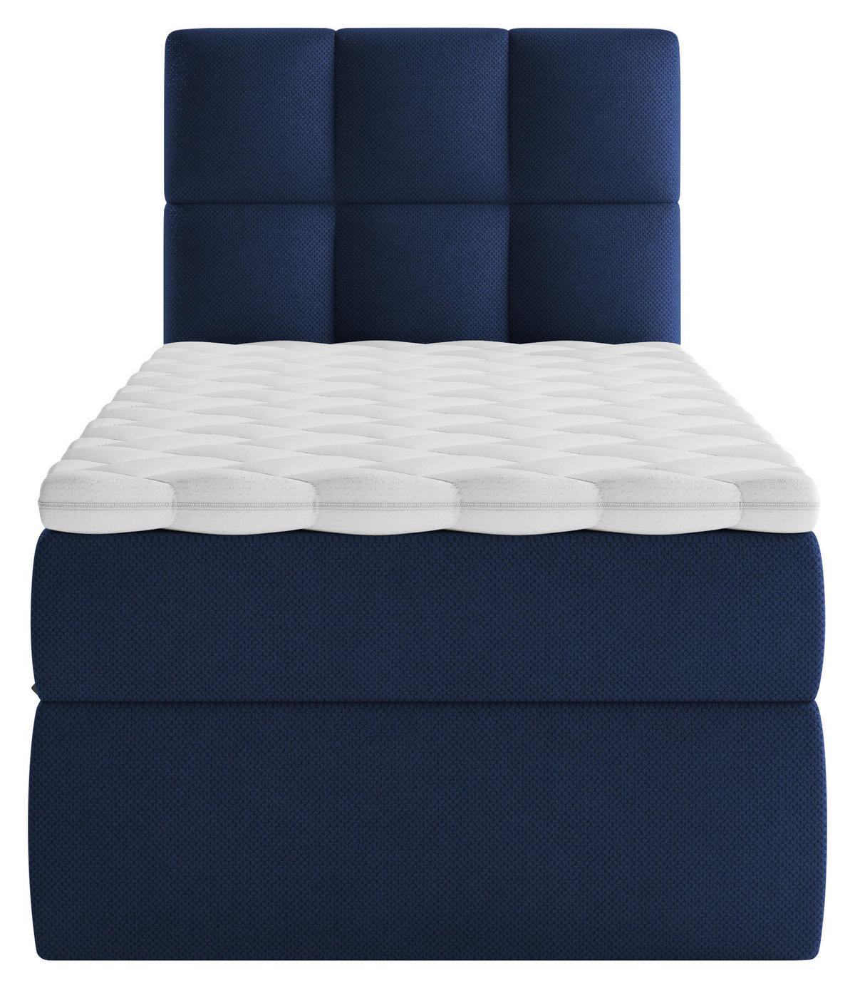 BOXBETT 90/200 cm  in Dunkelblau  - Schwarz/Dunkelblau, Modern, Holz/Holzwerkstoff (90/200cm) - MID.YOU