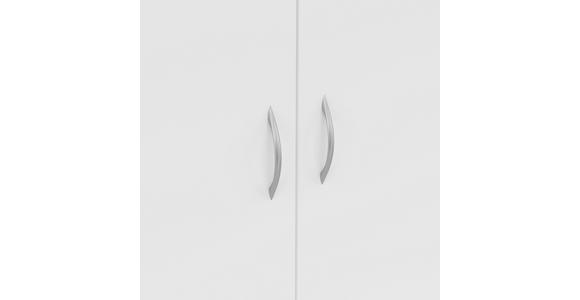 KLEIDERSCHRANK in Weiß - Silberfarben/Weiß, KONVENTIONELL, Holzwerkstoff/Kunststoff (91/197/54cm) - Carryhome
