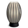 TISCHLEUCHTE 21/34 cm   - Dunkelbraun/Schwarz, Design, Kunststoff/Metall (21/34cm) - Belid