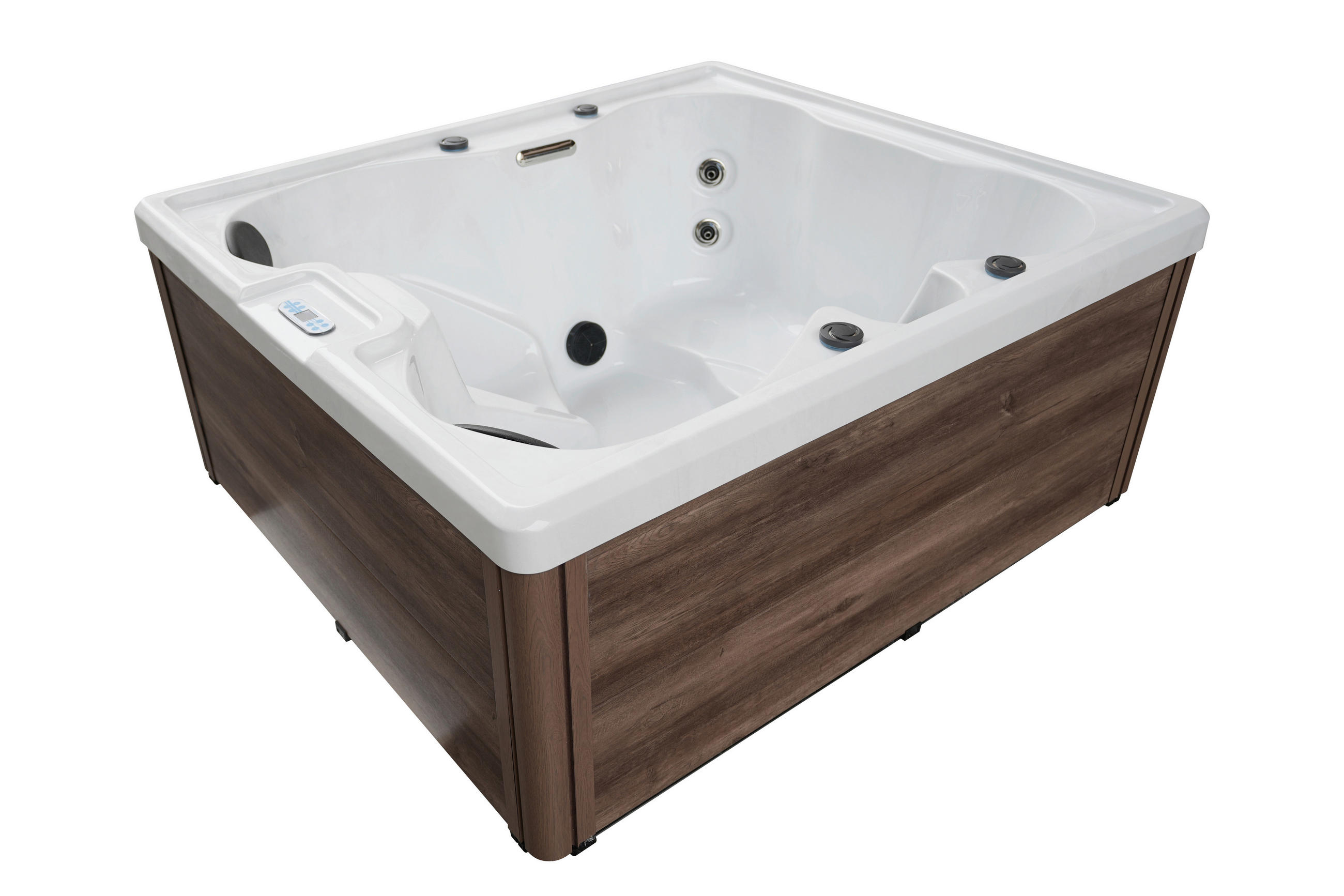 WHIRLPOOL Parma 180/160/76 cm  - Grauweiß, KONVENTIONELL, Kunststoff (180/160/76cm) - Sanotechnik