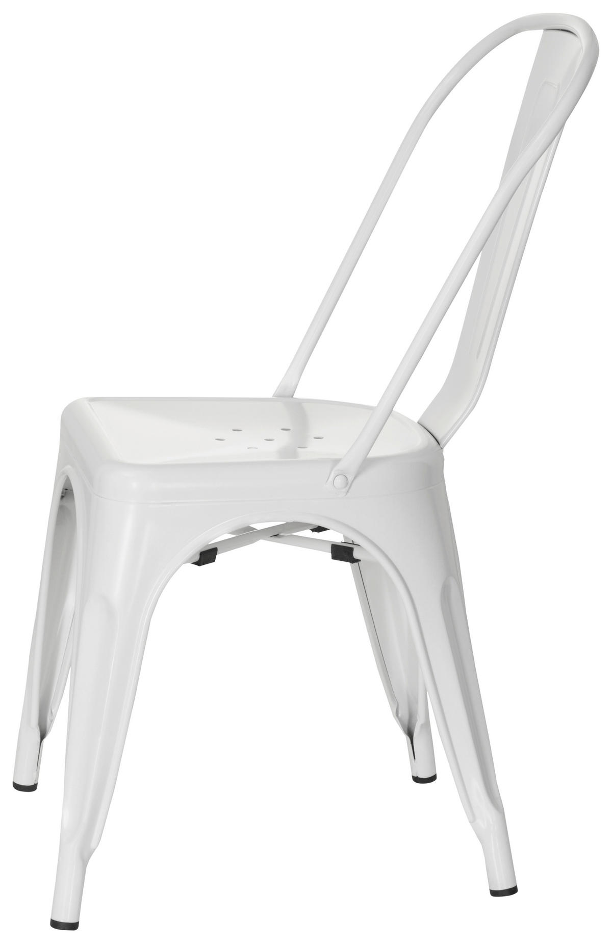 STUHL Weiß  - Weiß, Basics, Metall (44/84/54cm) - MID.YOU