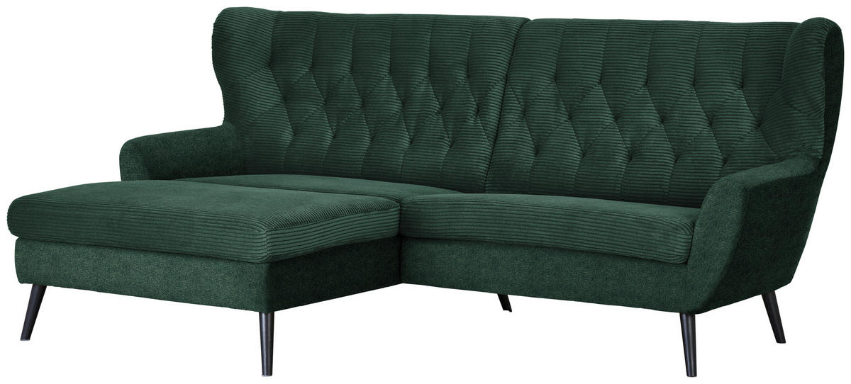 Freisteller von Stylife ECKSOFA Grün Cord.