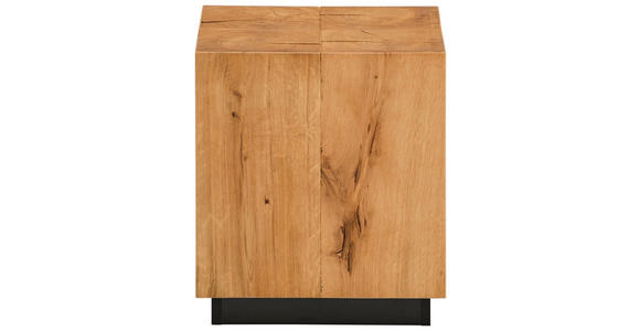 BEISTELLTISCH in Holz, Holzwerkstoff 40/40/45 cm  - Eichefarben/Schwarz, Design, Holz/Holzwerkstoff (40/40/45cm) - Carryhome