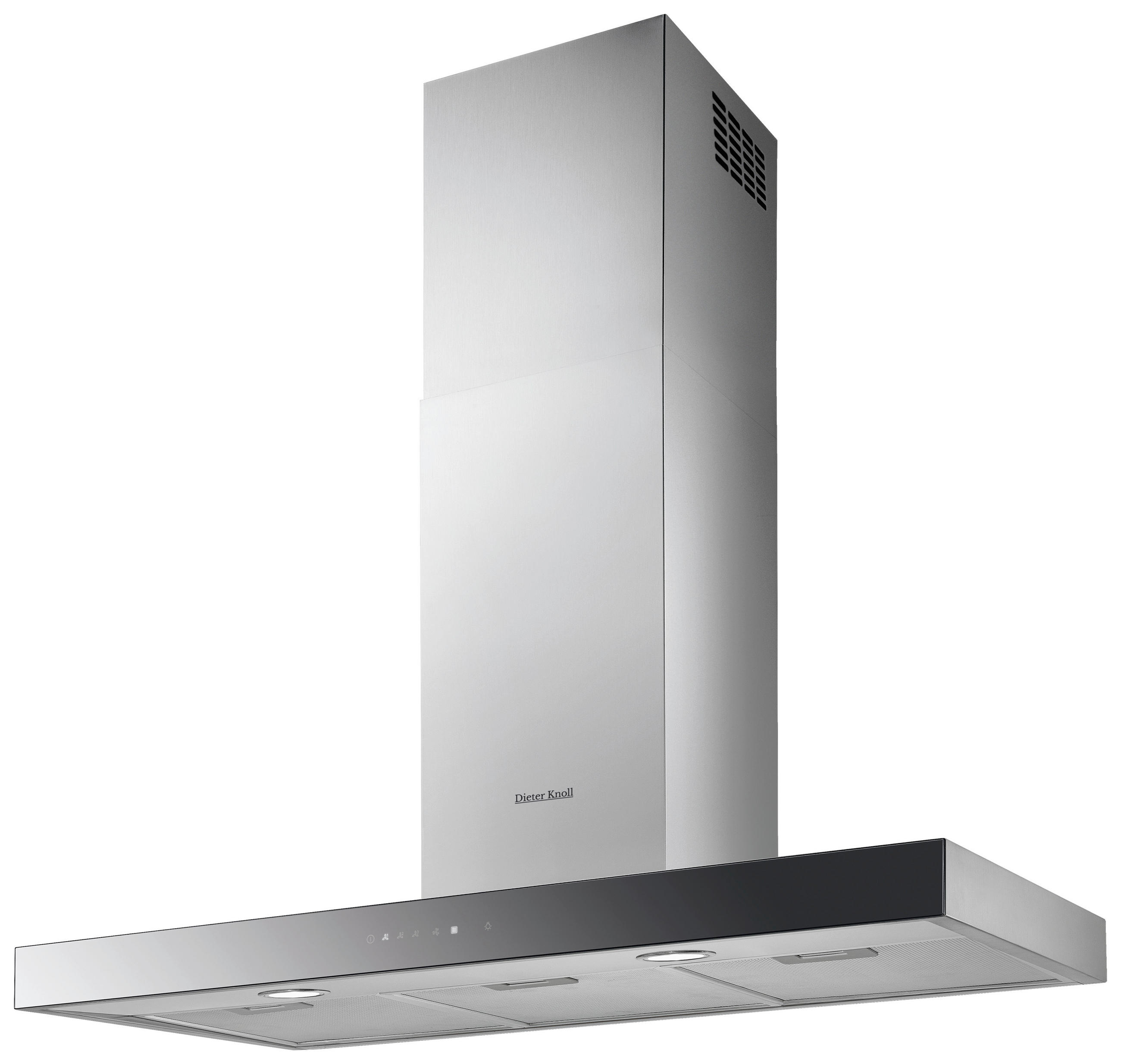 Hotă - culoare inox/negru, Basics, sticlă/metal (90/67,8-118/45,4cm) - Dieter Knoll