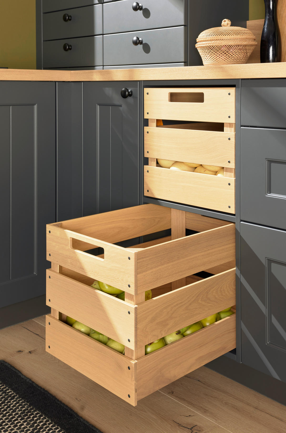 EINBAUKÜCHE   - Schwarz, Design, Holzwerkstoff - Novel