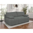 BOXSPRINGSOFA in Chenille Dunkelgrün  - Dunkelgrün/Schwarz, MODERN, Kunststoff/Textil (210/72/105cm) - Cantus