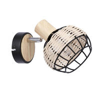 STRAHLER Tajga 18/12/14 cm  - Schwarz, Natur, Holz/Metall (18/12/14cm)