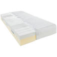KALTSCHAUMMATRATZE 90/190 cm Höhe ca. 20 cm  - Weiß, Basics, Textil (90/190cm) - Sleeptex
