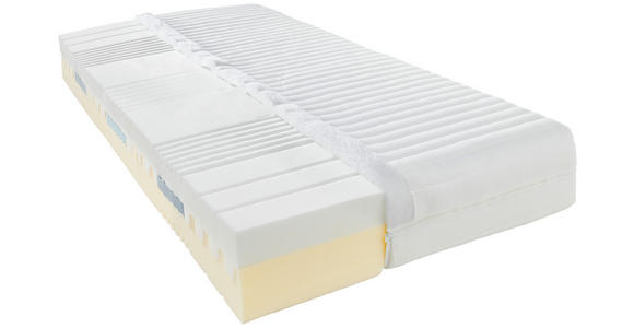 KALTSCHAUMMATRATZE 90/190 cm Höhe ca. 20 cm  - Weiß, Basics, Textil (90/190cm) - Sleeptex