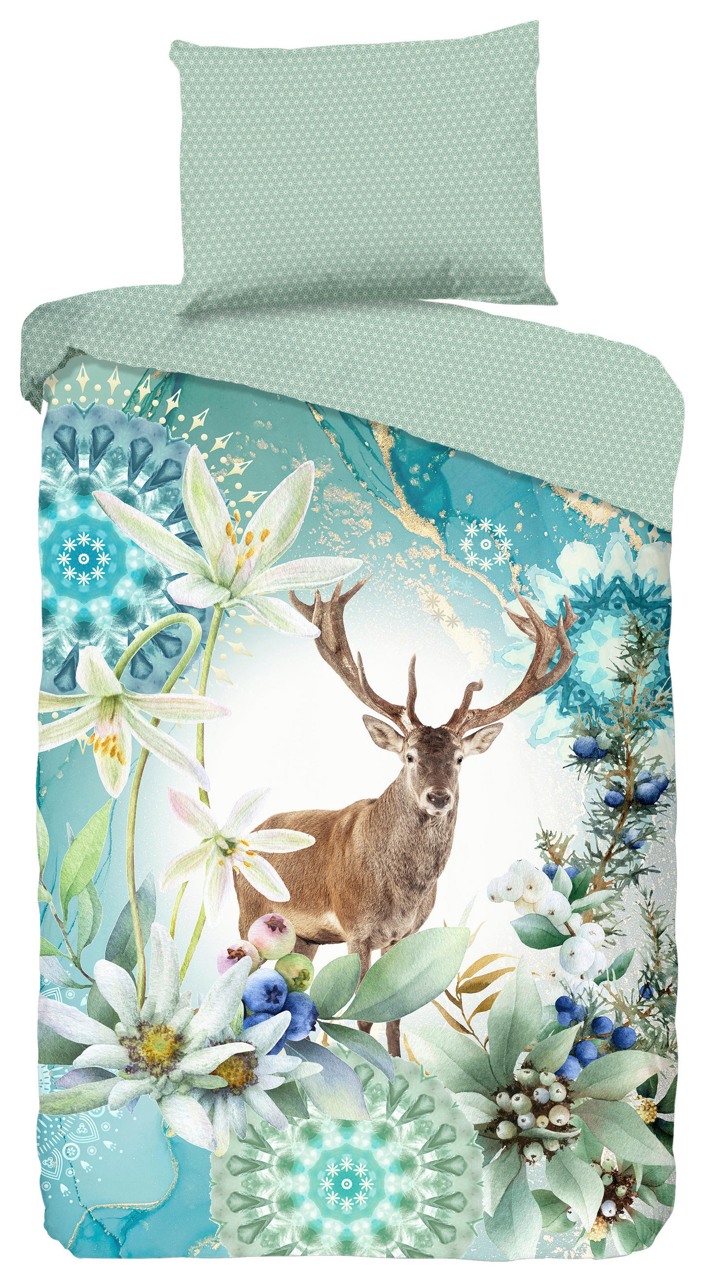 WENDEBETTWÄSCHE sonstige Linon 140/200 cm  - Multicolor, Basics, Textil (140/200cm)