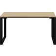 JUGENDSCHREIBTISCH 140/80/72 cm  - Eichefarben/Anthrazit, Design, Holzwerkstoff/Metall (140/80/72cm) - Cantus