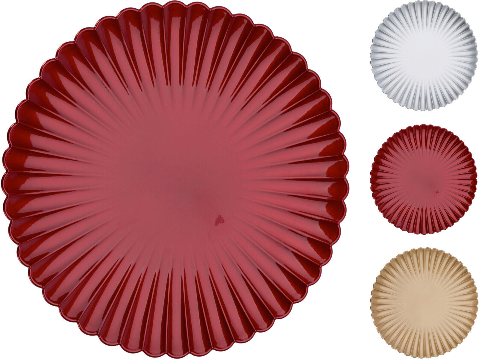 TÁNYÉR 33 cm  - többszínű, Basics, műanyag (33cm)
