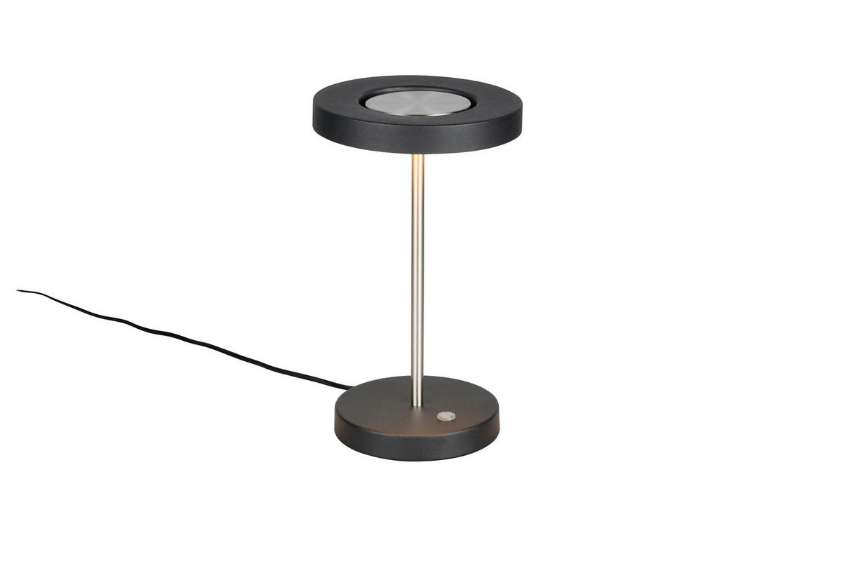 LED-TISCHLEUCHTE 18/30 cm  - Schwarz/Nickelfarben, Design, Metall (18/30cm) - Trio Leuchten