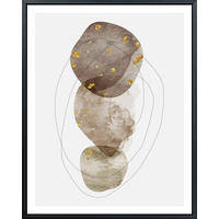 ŠTAMPA NA PLATNU   - zlatna/braon, Trendi, tekstil/pločasti materijal (40/50cm) - Monee