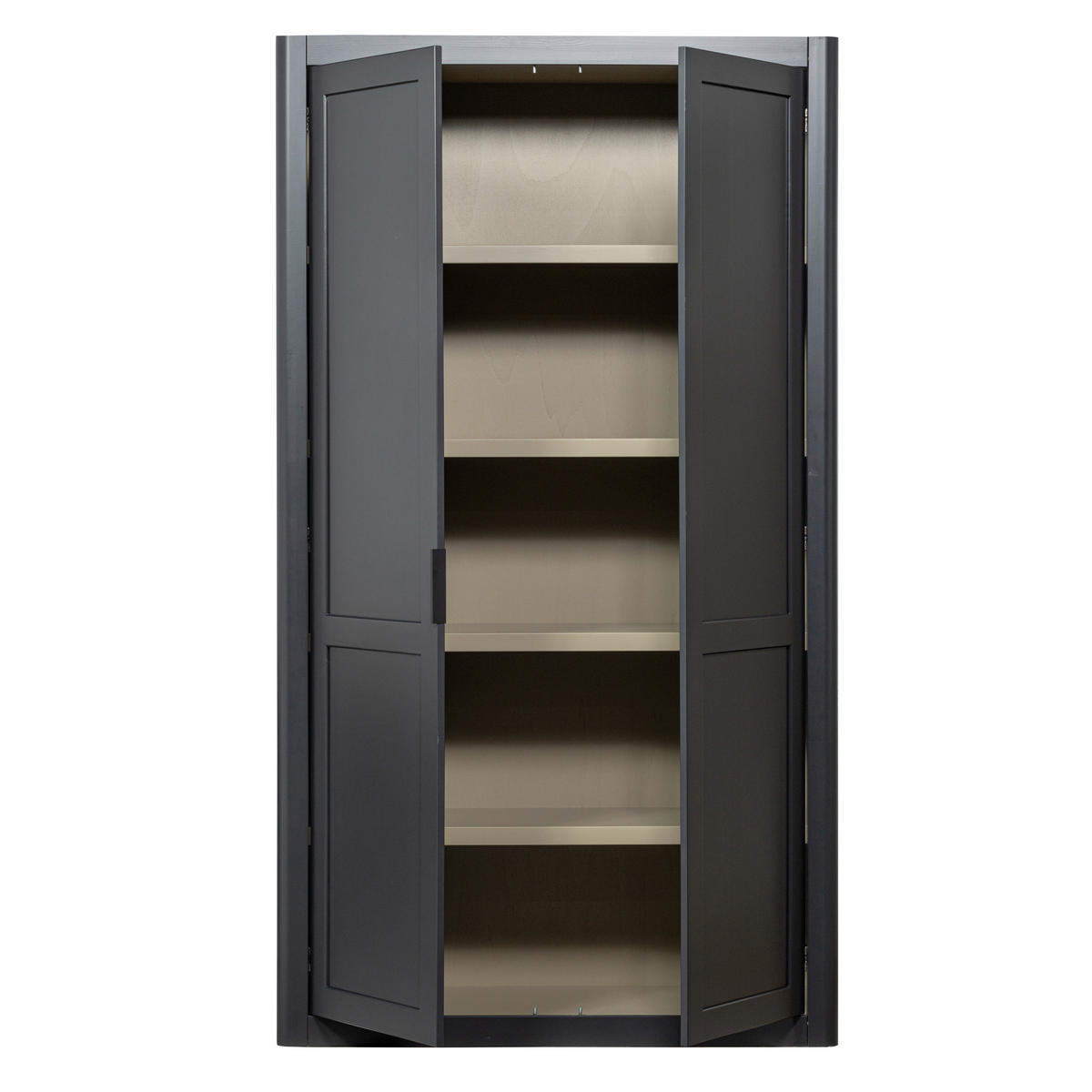 MEHRZWECKSCHRANK 120/217/48 cm  in Schwarz  - Schwarz, Design, Holz (120/217/48cm) - Livetastic