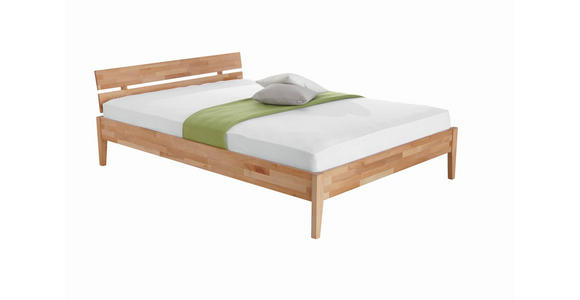 BETT 140/200 cm  in Kernbuche  - Buchefarben/Kernbuche, Design, Holz (140/200cm) - Carryhome