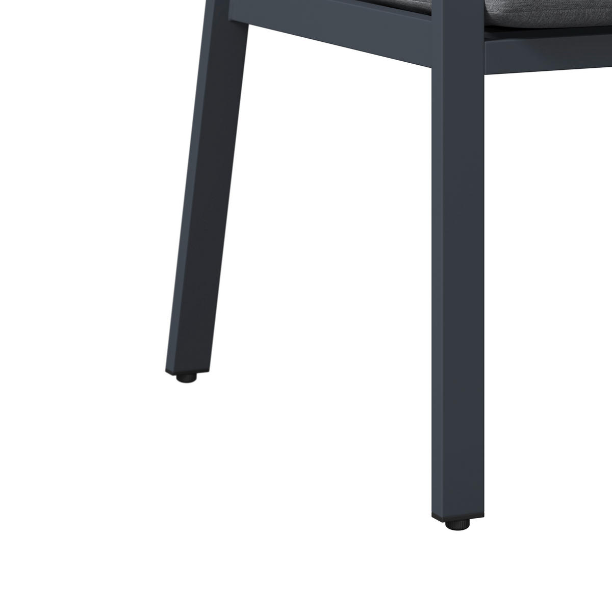 GARTENSTUHL in Holz, Metall, Textil Naturfarben, Dunkelgrau  - Dunkelgrau/Naturfarben, Basics, Holz/Textil (56/91/69cm) - Ambia Garden