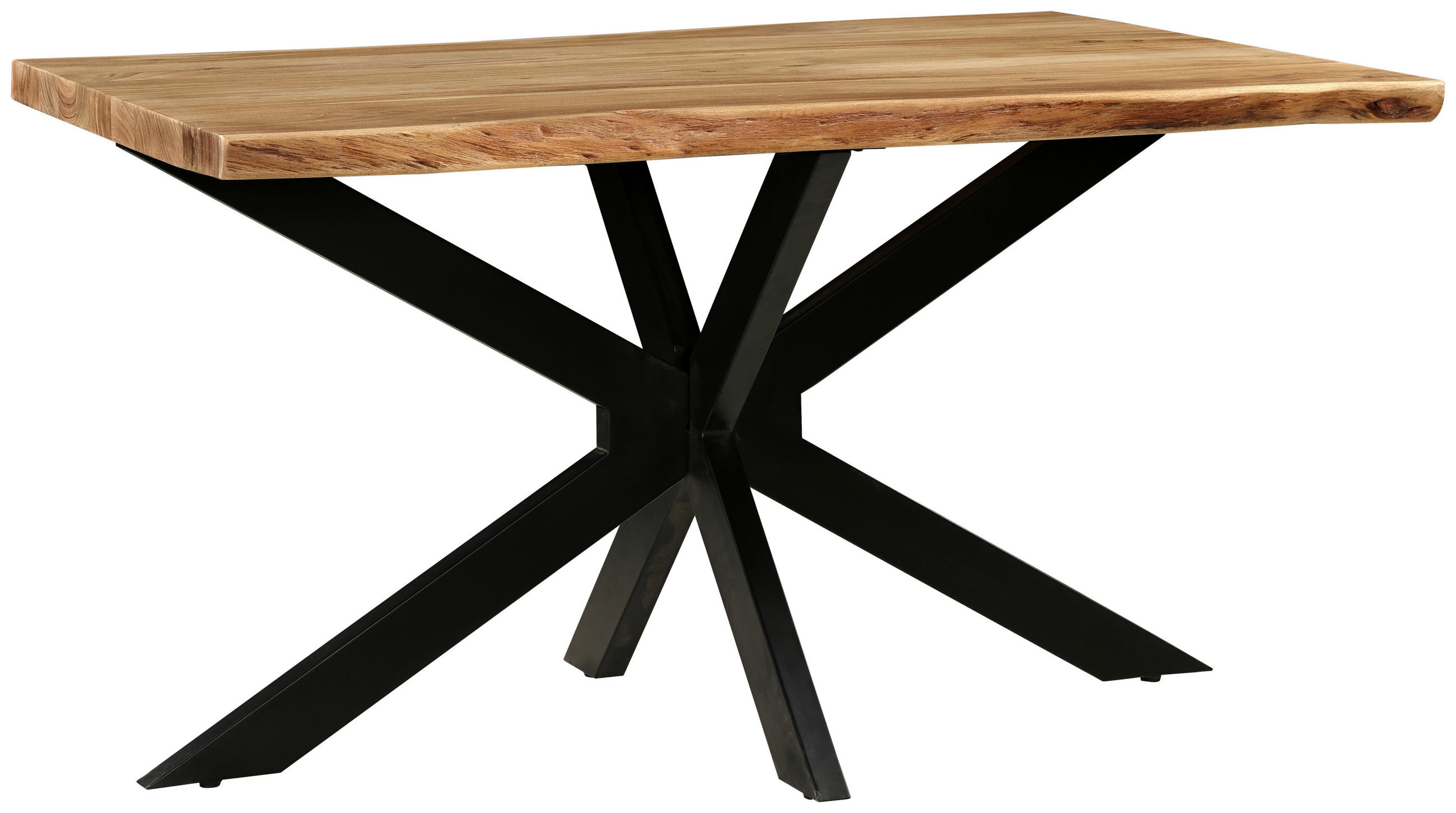 STOL ZA BLAGOVAONICU  boje bagrema  drvo, metal      - boje bagrema/crna, Moderno, drvo/metal (140/90/76cm) - MID.YOU