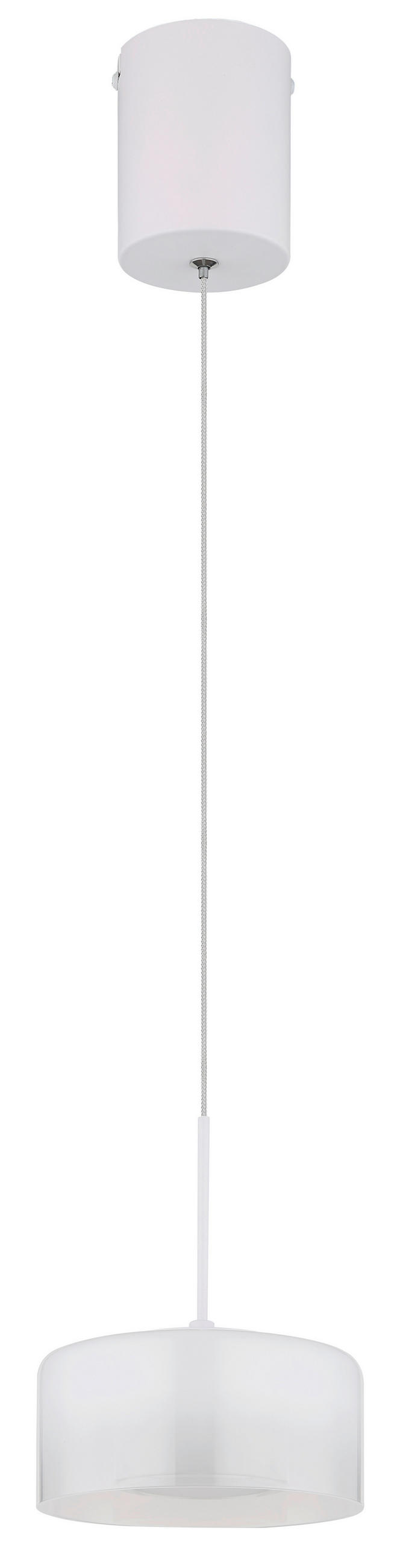 LED-HÄNGELEUCHTE 15/150 cm  - Klar/Opal, Design, Glas/Kunststoff (15/150cm) - Globo